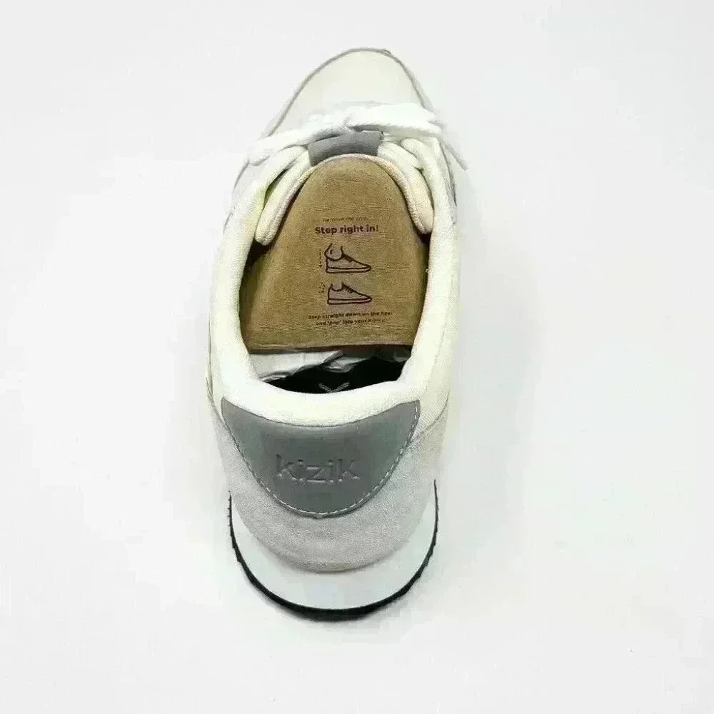 BRAND NEW IN BOX Kizik Milan Men's Sneaker Mist Grey and White Color Multiple - Picture 4 of 12